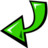  Green Left Arrow